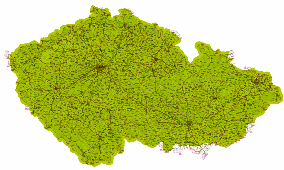 Pokrytí digitálního multiplexu Českého rozhlasu, jak ho znázorňuje mapa v kampani Doba DABová