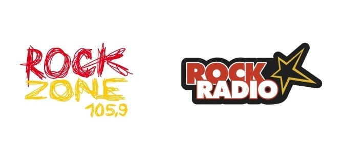 Loga soupeřících rockových rádií