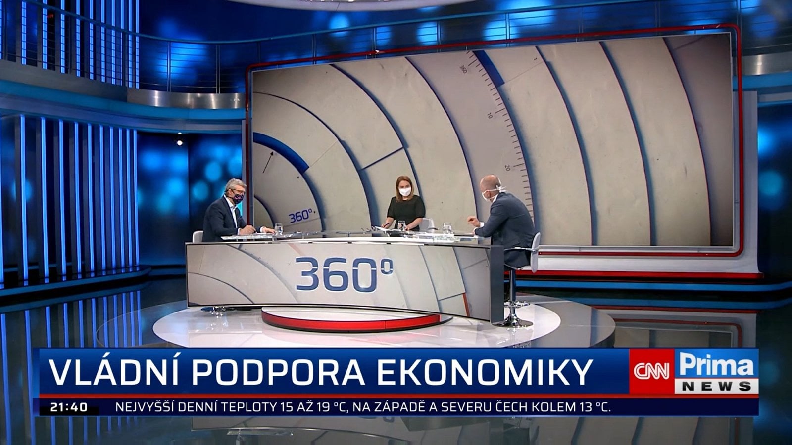 První den vysílání CNN Prima News