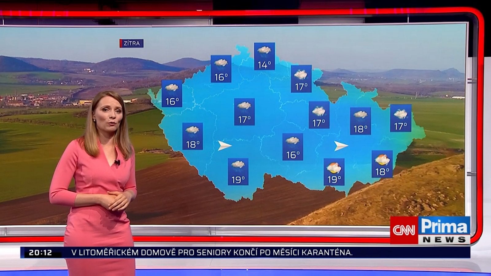 První den vysílání CNN Prima News