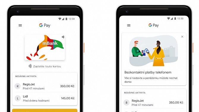 Google Pay - mobilní aplikace - perex