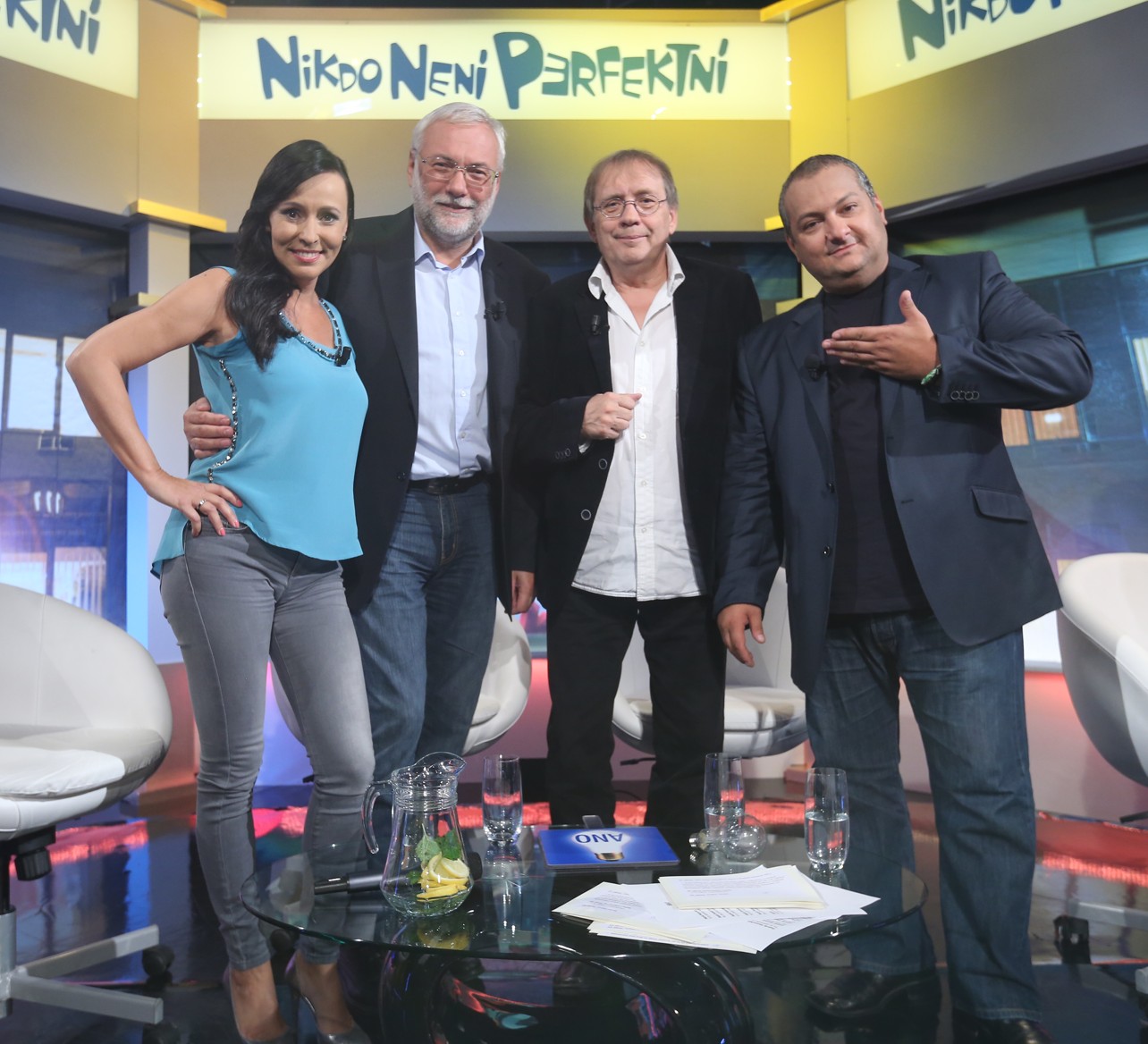 Z vysílání prvního dílu pořadu Nikdo není perfektní