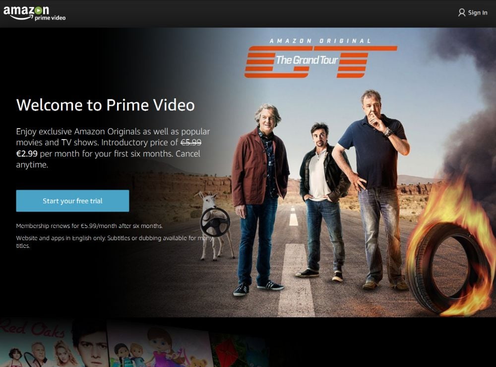 Amazon Prime Video dostupné i v ČR a SR