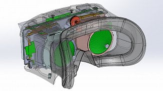 Prototyp VR brýlí Somnium Space VR ONE