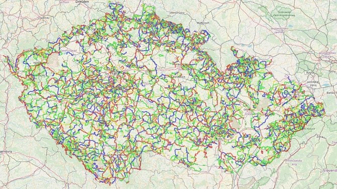 OpenStreetMap - mapa ČR