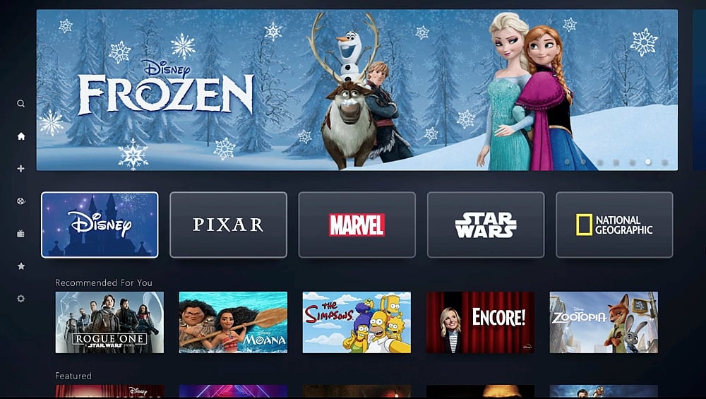 Aplikace Disney+ pro Smart TV