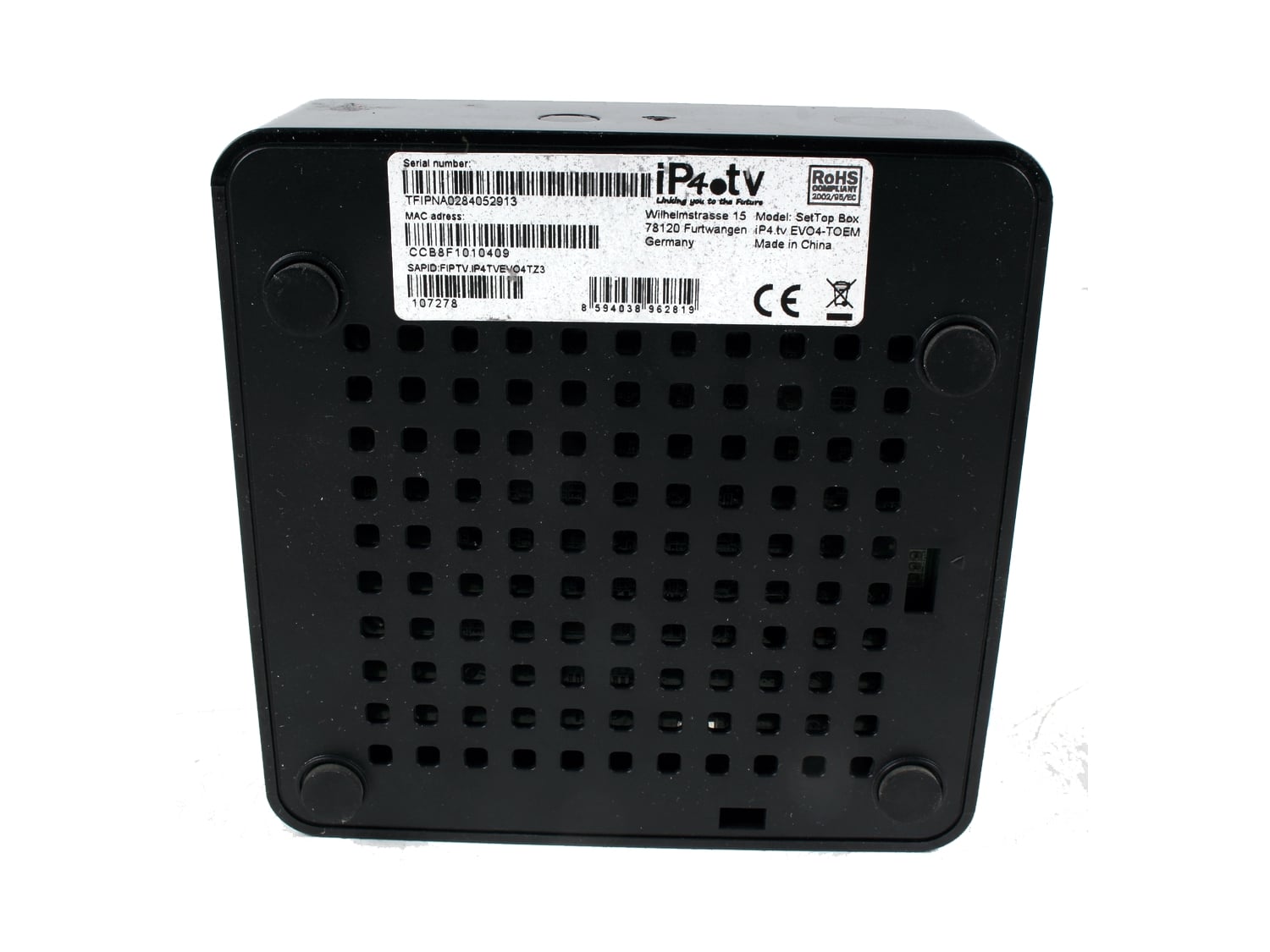 Detail boxu IP4.tv EVO-4T