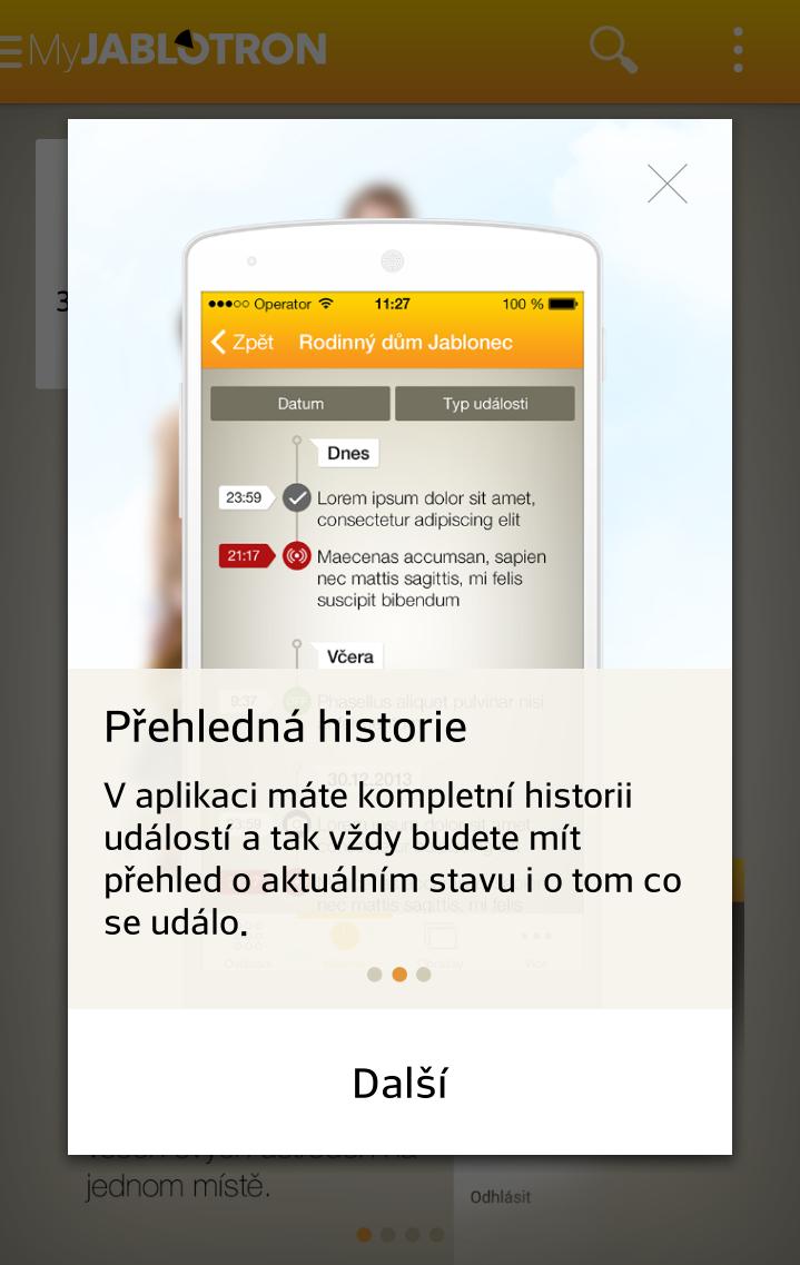 Jablotron 100 - aplikace MyJablotron