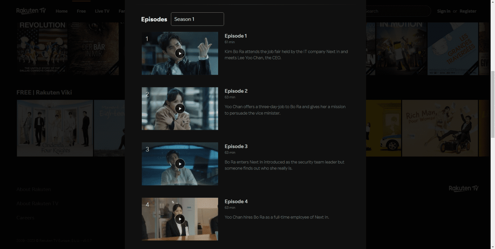 Bezplatná sekce Rakuten Viki