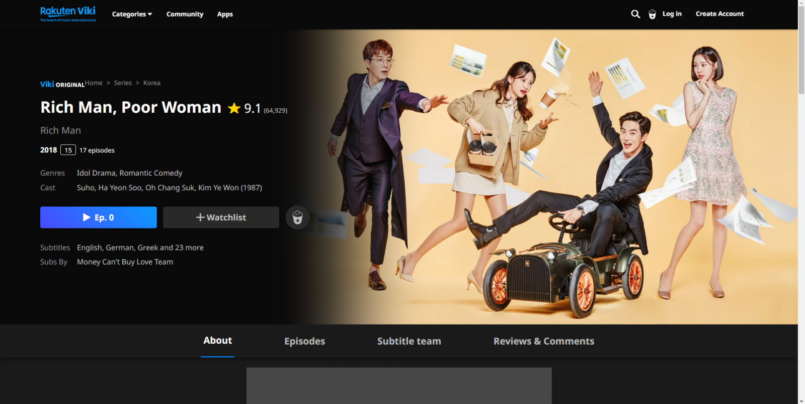 Bezplatná sekce Rakuten Viki