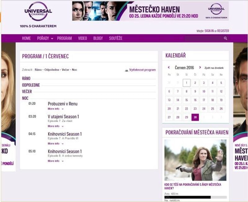 Universal Channel - konec 2016