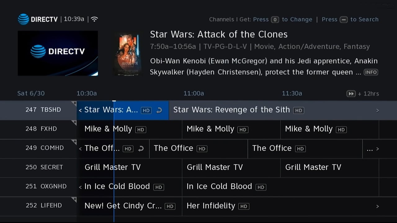 DIRECTV - Programový průvodce 1/2