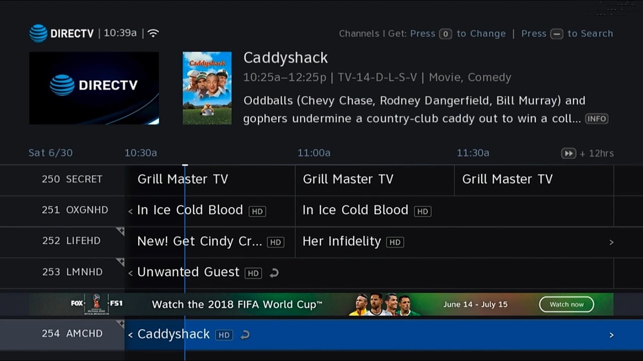 DIRECTV - Programový průvodce 1/2