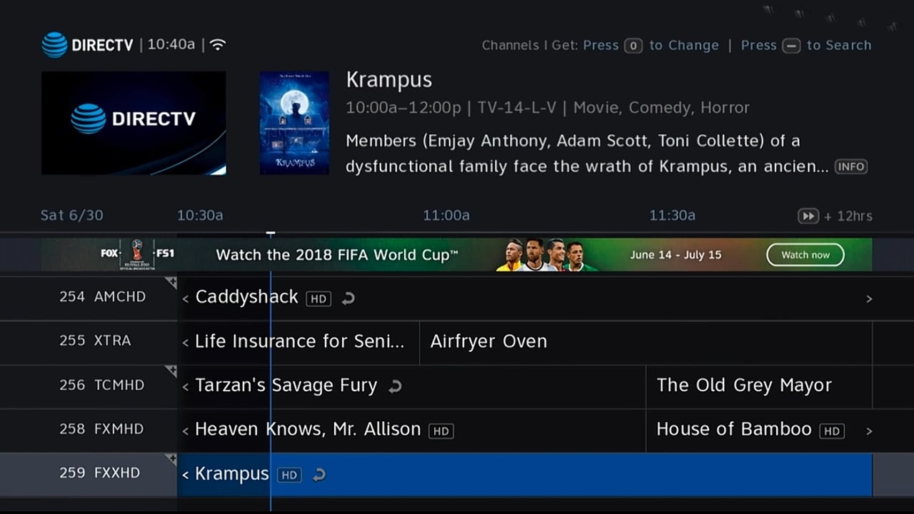 DIRECTV - Programový průvodce 1/2