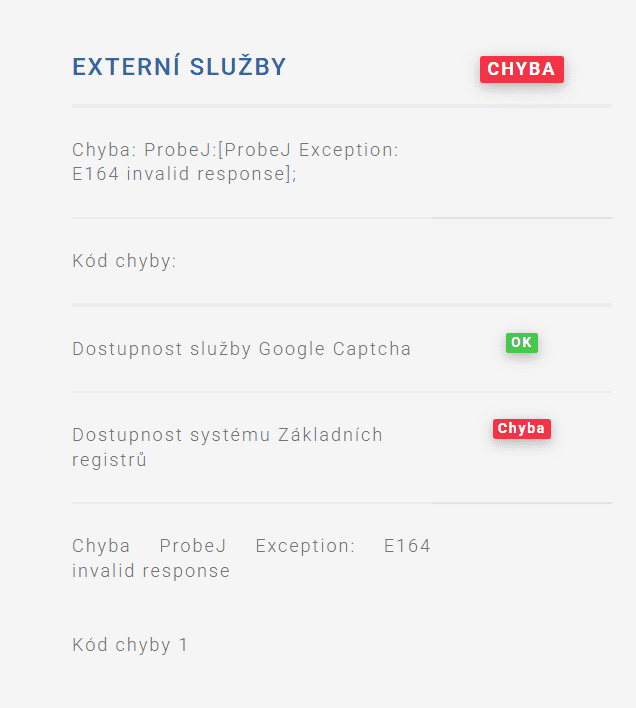 eGovernment - NIA - vypadek