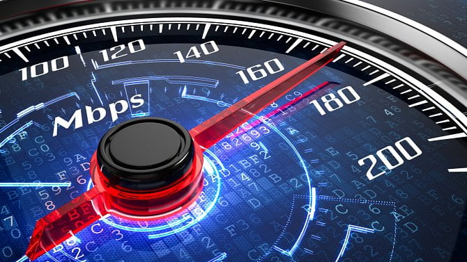 Připojení k internetu - rychlost připojení - speedtest