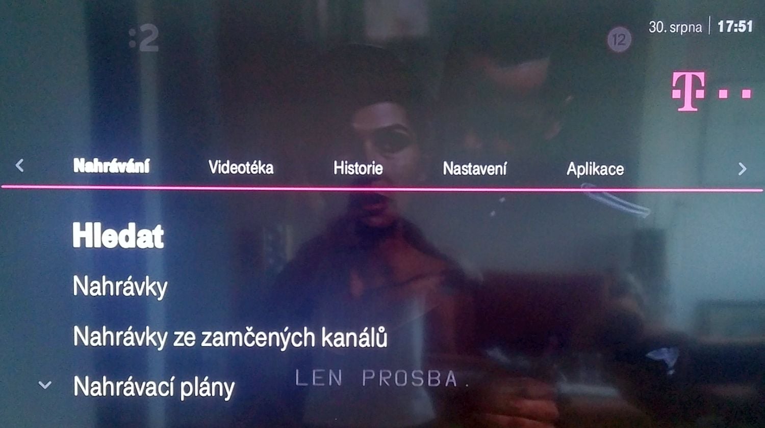 T-Mobile TV - Menu