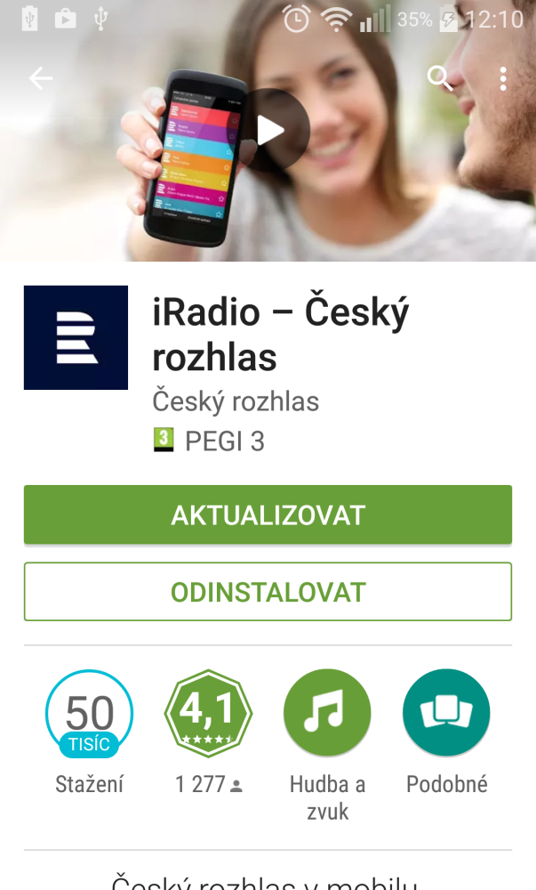 ČRo - nová aplikace iRadio, květen 2016