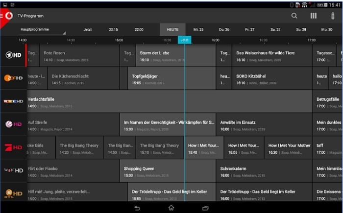 Aplikace Vodafone TV Manager
