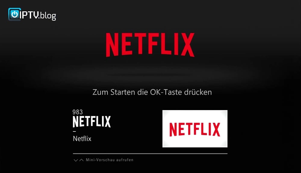 Ukázka běžícího Netflixu v MR 401