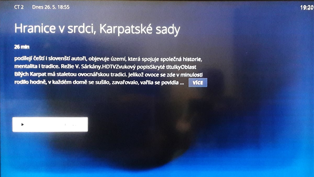 O2 TV - detail pořadu