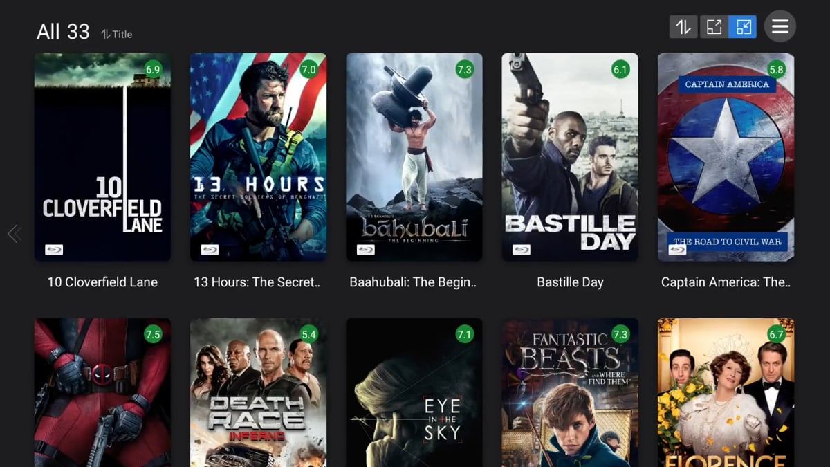 Zidoo X20 Pro - Seznam souborů