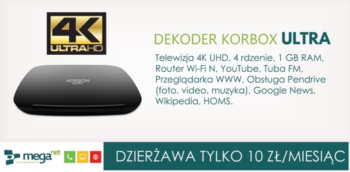 Firemní balení set-top boxu Korbox Ultra