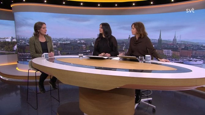 Zpravodajské studio švédské televize SVT