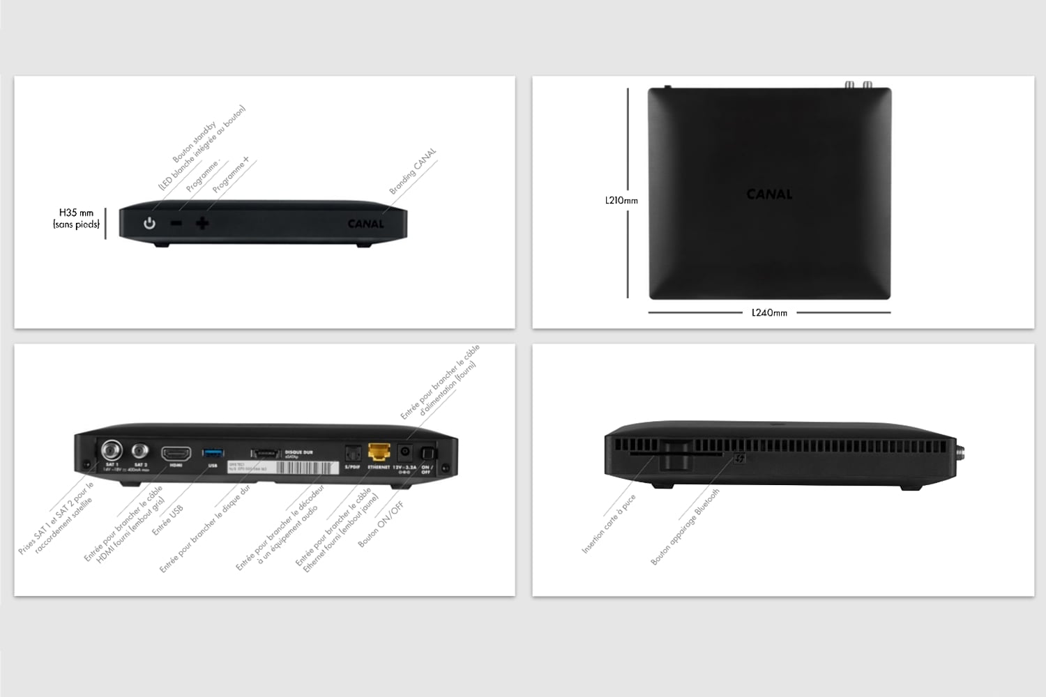 Francouzské dekodéry 4K UHD Canal+