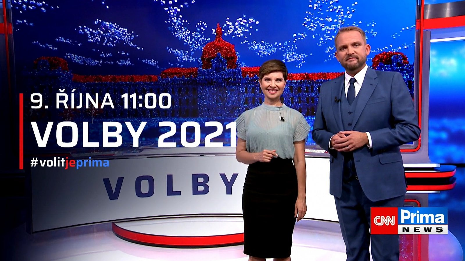 Volební studio CNN Prima News