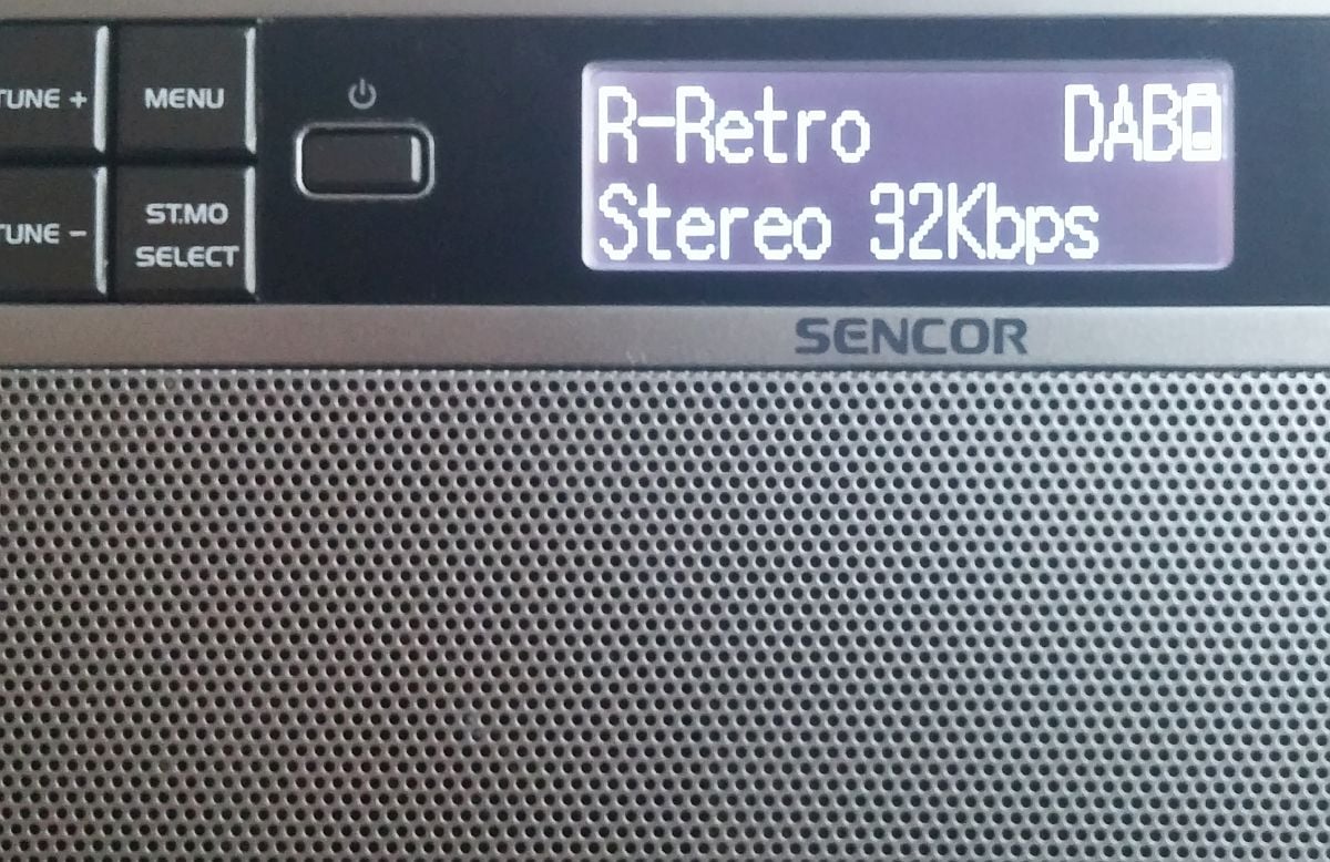 Sencor SRD 6600 DAB+, tlačítko Info