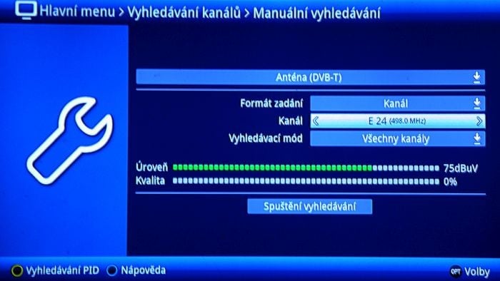 Digital Broadcasting - výpadek 24. kanálu.