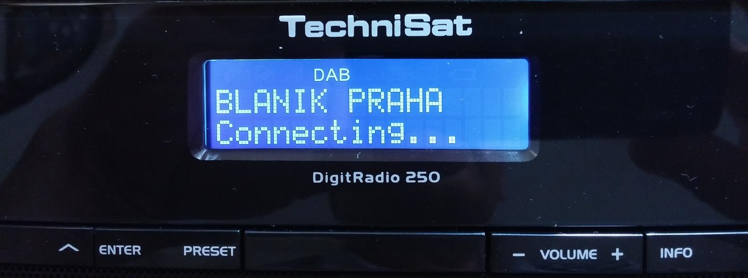 Technisat DigitRadio 250 - ladění DAB