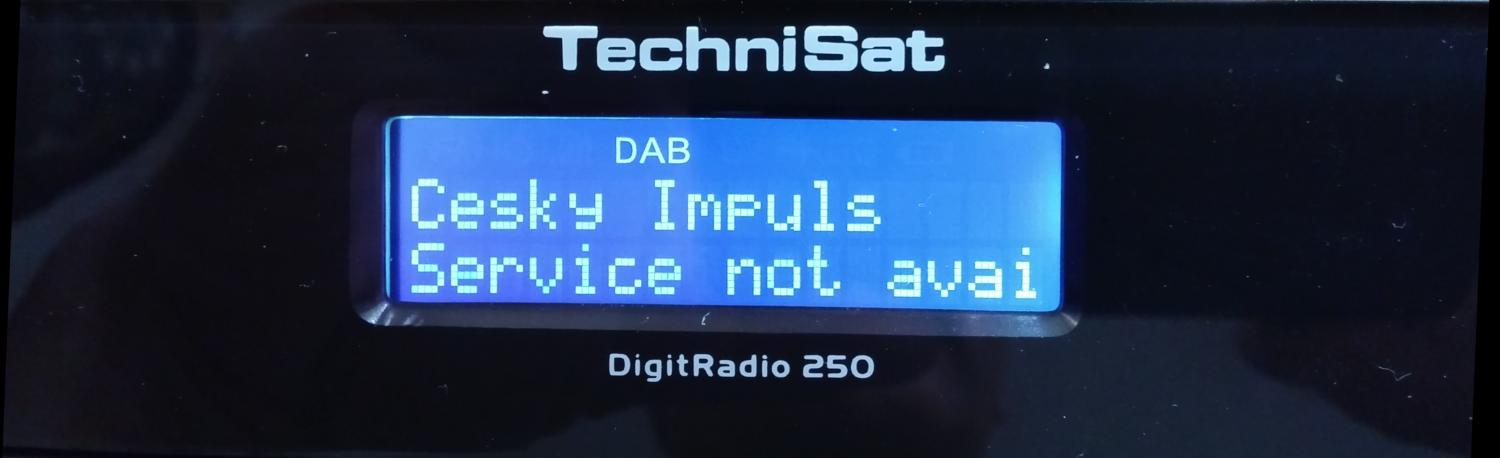 Technisat DigitRadio 250 - ladění DAB
