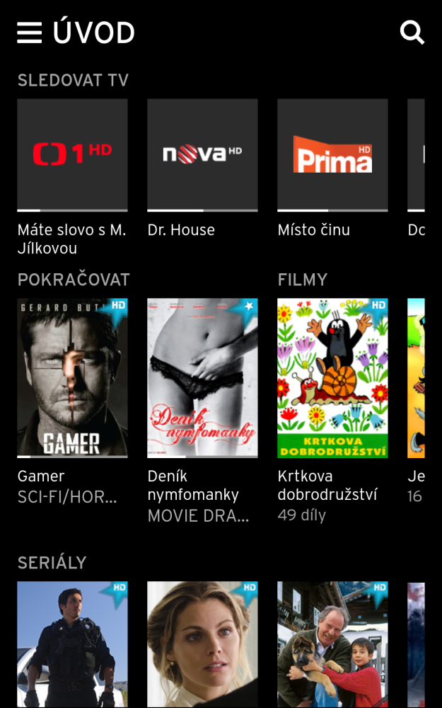 Jděte do menu...