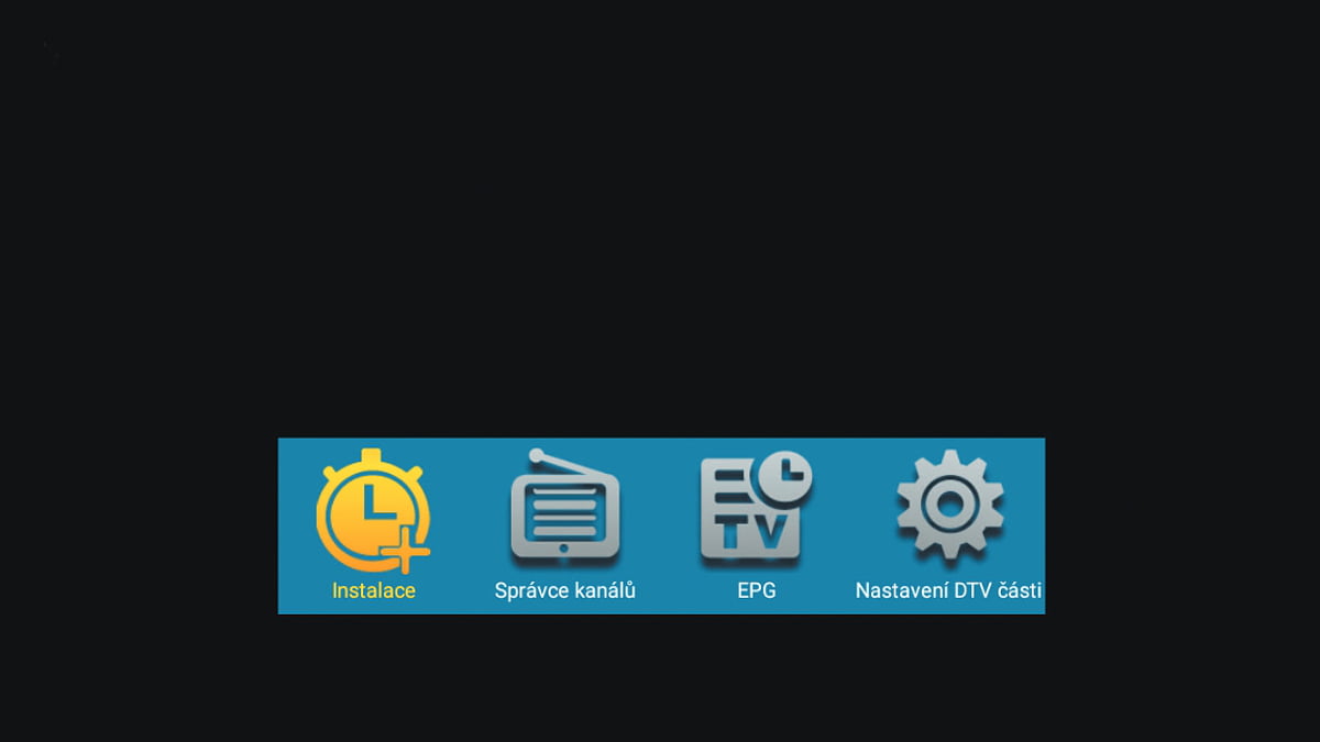 Ladění a EPG DVB-T