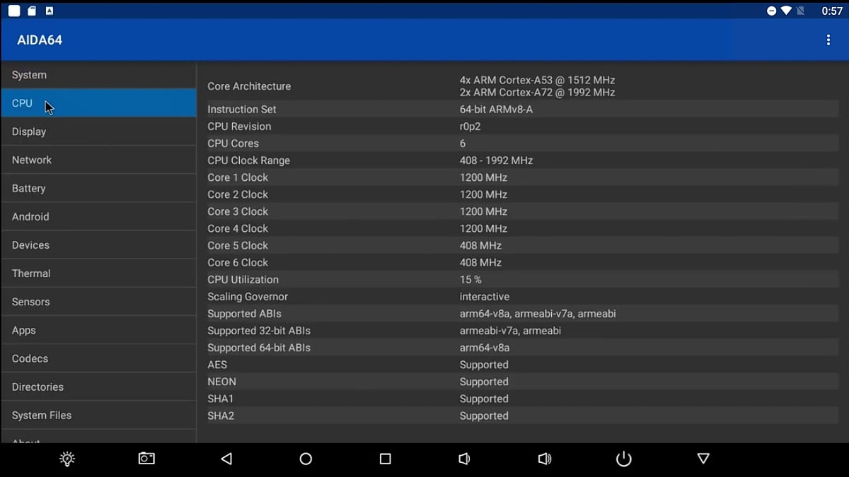 Aida 64 / Android 6