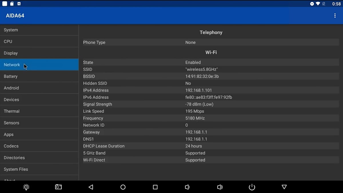 Aida 64 / Android 6