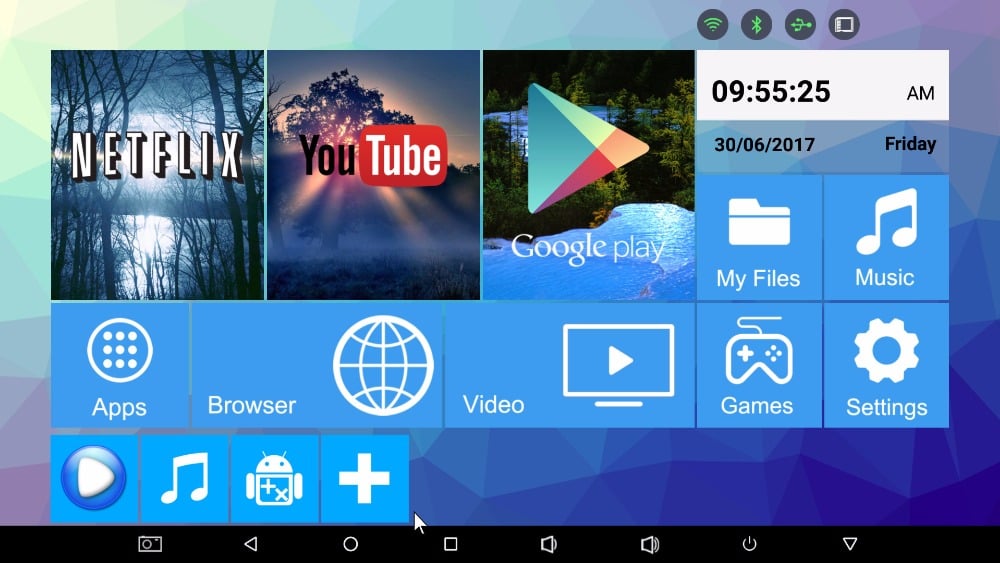 H96 Pro mini - uživatelské prostředí