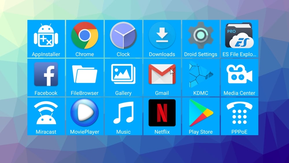 H96 Pro mini - uživatelské prostředí