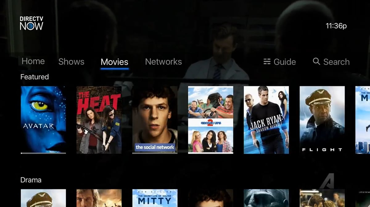 DirecTV - Volby Movies a Networks