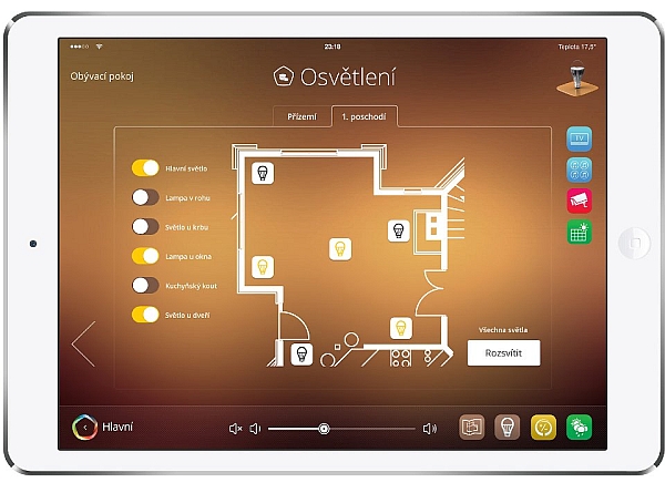 inHome nová uživatelské rozhraní