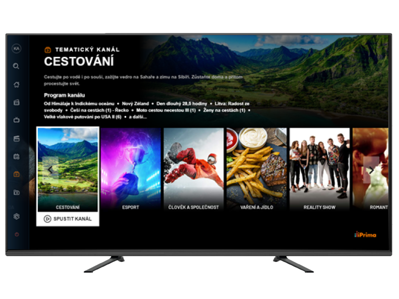 HbbTV aplikace TV Prima (2021)
