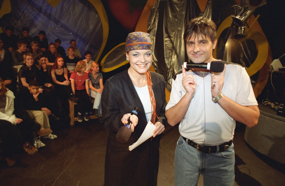 Markéta Majerová a Slávek Boura v roce 2000 v pořadu Rande