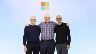 Bill Gates, Steve Ballmer a Satya Nadella, Microsoft