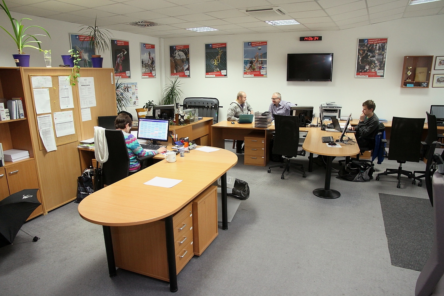 Česká redakce Eurosportu v pražské O2 Areně