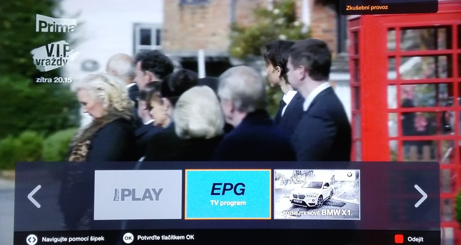 HbbTV má nyní na stanicích FTV Prima tři části.