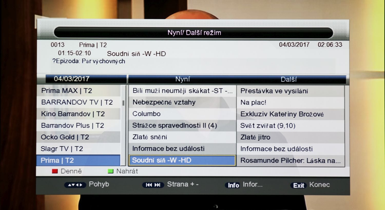 Evolveo Omega T2 - EPG