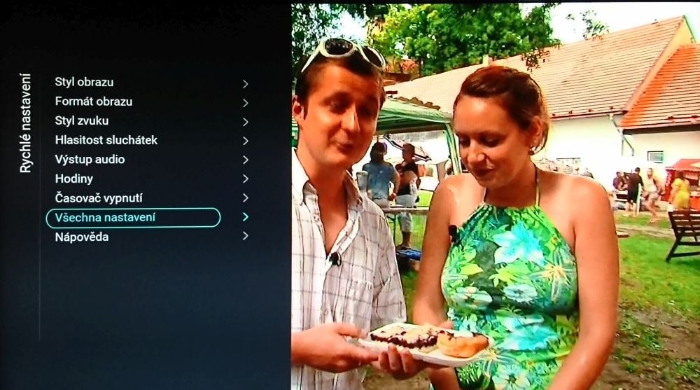 Philips 22PFS4232 - menu nastavení