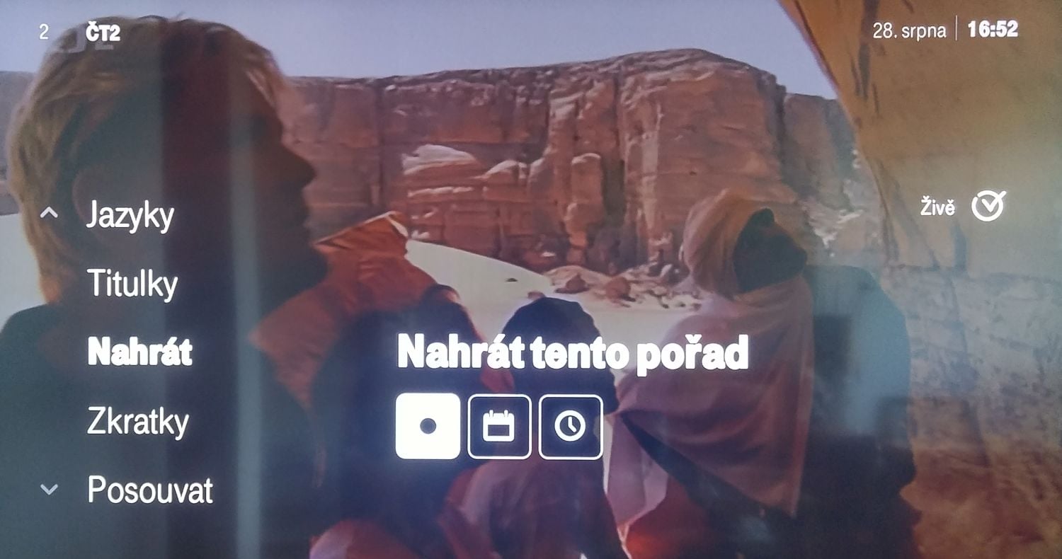 T-Mobile TV - EPG a nahrávání